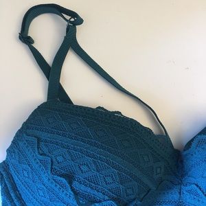 VS PINK teal blue padded bralette
